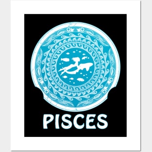 Fishes Zodiac Sign Pisces Posters and Art